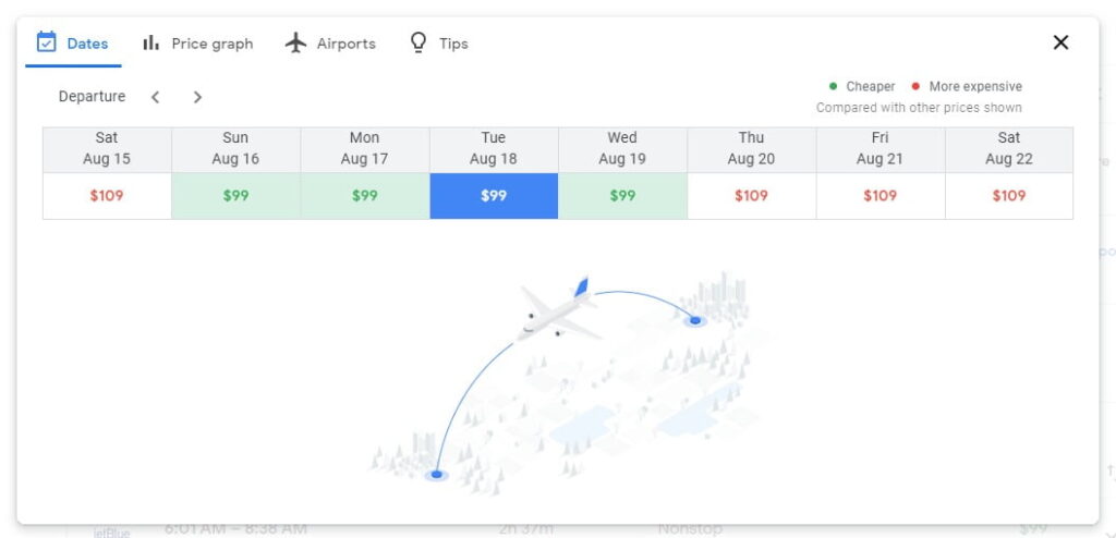 How to track flights on Google flights